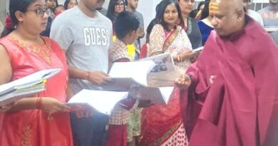 श्री विष्णु मंदिर में श्रद्धा एवं भक्तिभाव के साथ हुआ कन्या पूजन