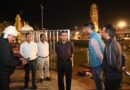 आगामी कुंभ मेले के दृष्टिगत रात्रि के समय चल रहे निर्माण कार्यों पेंटिंग एवं घाटों का सौंदर्यीकरण कार्यों का जायजा लेने देर रात्रि धरातल पर पहुंचे जिलाधिकारी मयूर दीक्षित